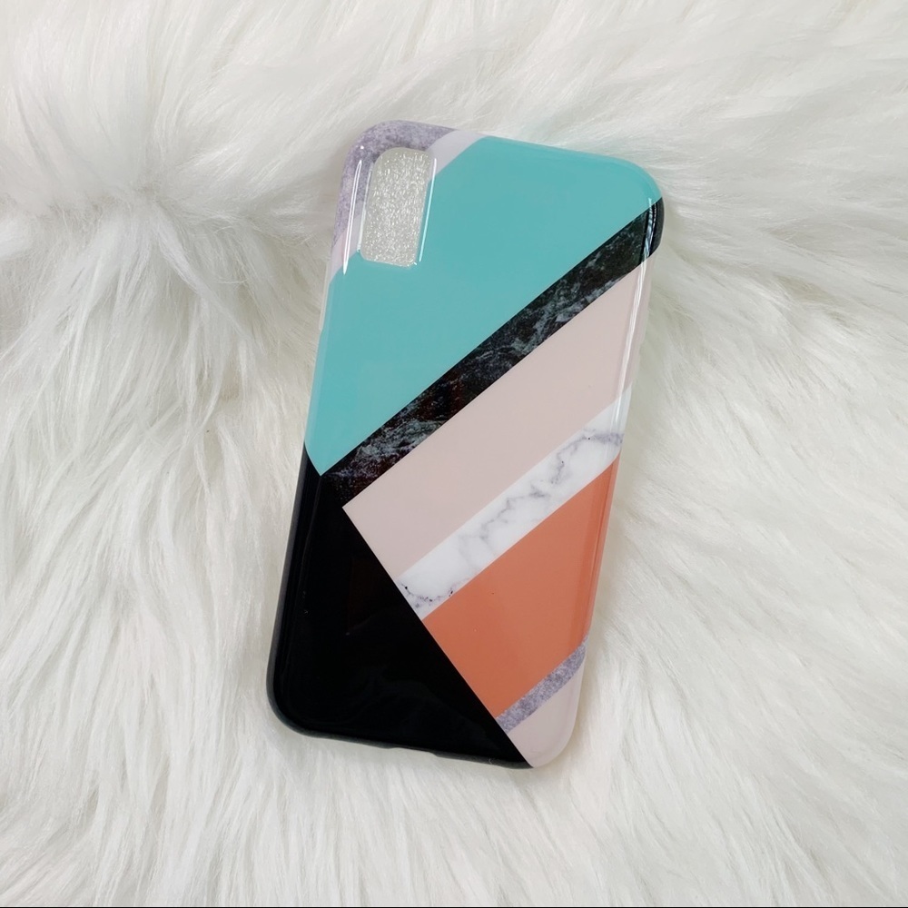Baisrke IPhone XR Geometric color block case - Picture 1 of 4
